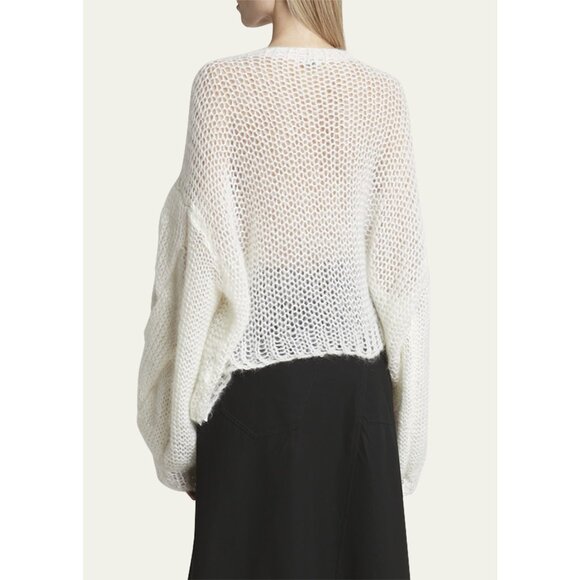 Loewe Anagram Cable-Knit Sleeve Sweater - Picture 3 of 11